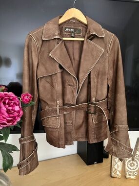 PRISTINE Distressed Leather jacket
